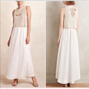 Anthropologie Moth Layered Knit Sweater dress